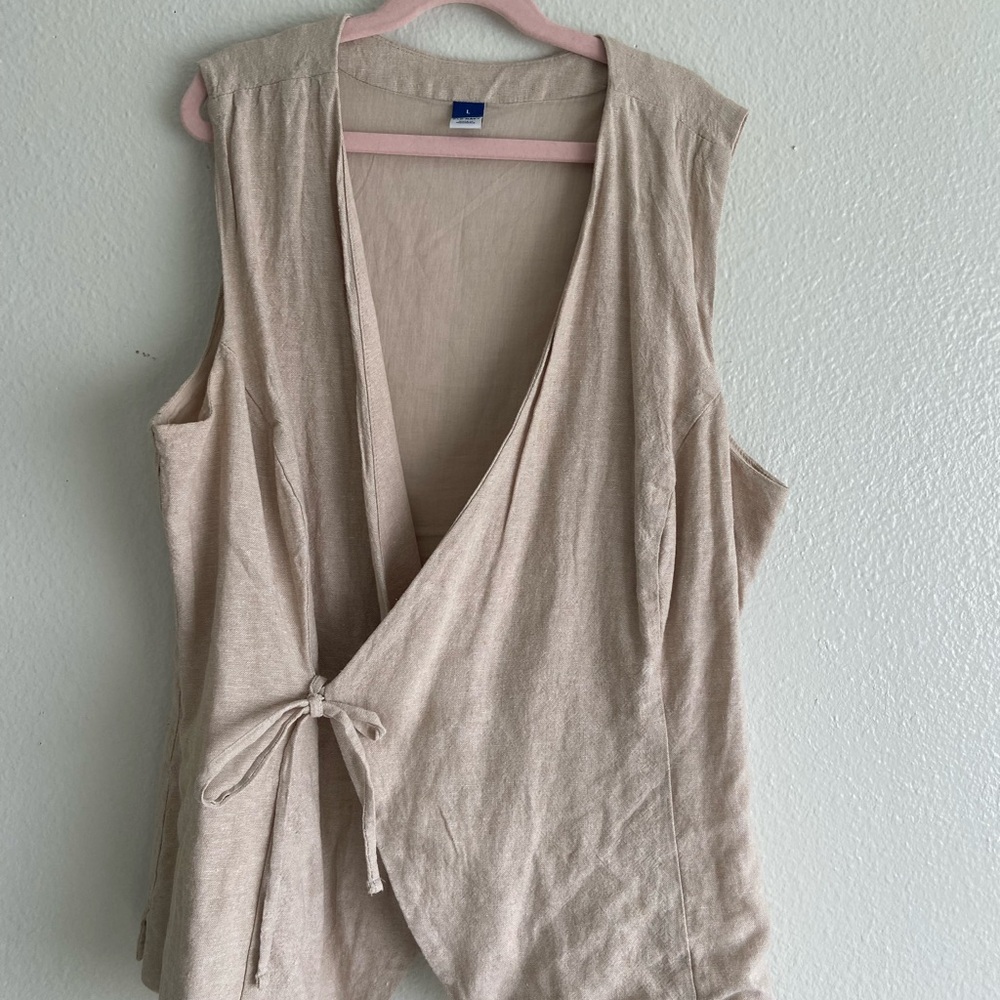 Tan Wrap Vest